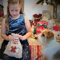 Sacs en lin imité 30 x 40 cm avec imprimé Sacs en lin