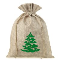 Sac de jute 26 x 35 cm - arbre de Noël Sac de Noël