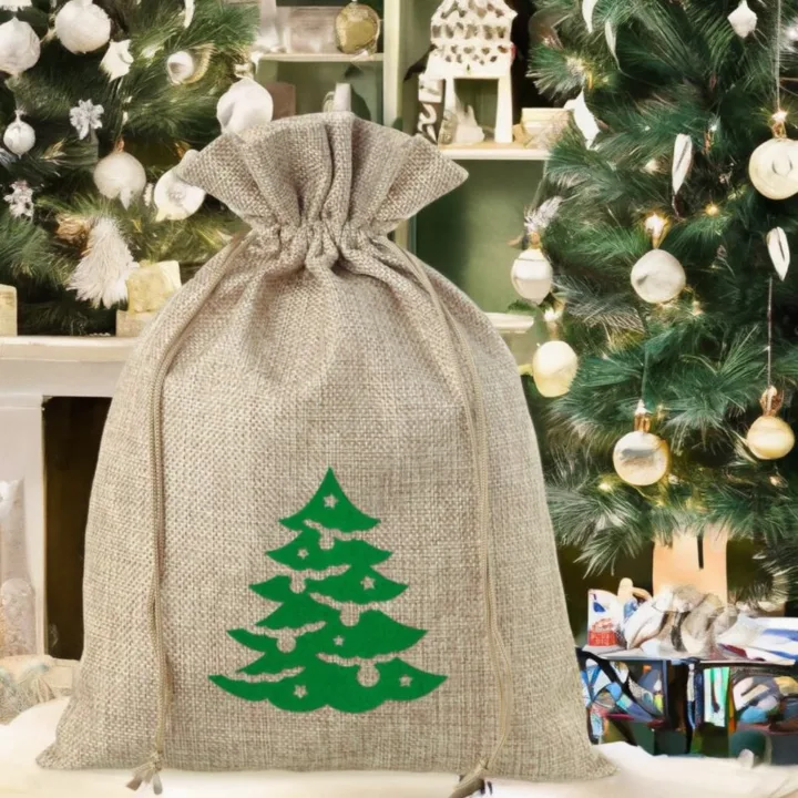 Sac de jute 26 x 35 cm - arbre de Noël Sacs en jute