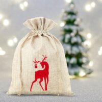 Sac de jute 26 x 35 cm - Noël Sac de jute