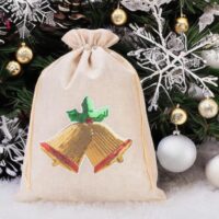 Sac de jute 26 x 35 cm - Noël Sacs en jute