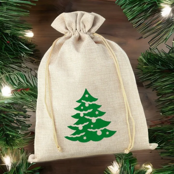 Sac de jute 26 x 35 cm - Noël Sacs en jute