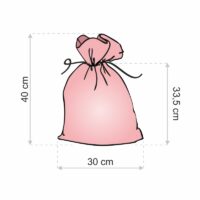 Sac de jute 26 x 35 cm - Noël Sac avec impression