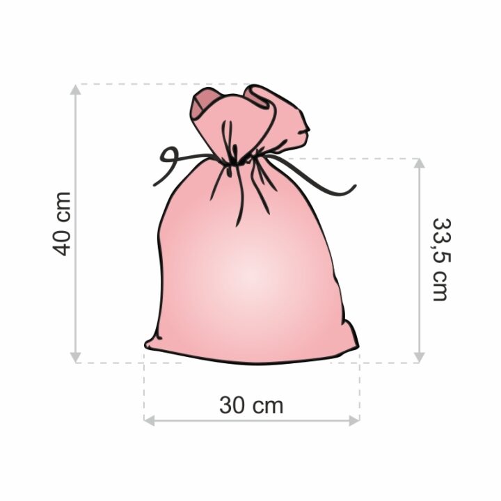 Sac de jute 26 x 35 cm - Noël Sac avec impression