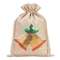 Sac de jute 26 x 35 cm - Noël - la campane Sac de Noël