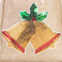 Sac de jute 26 x 35 cm - Noël - la campane Sacs d'occasion