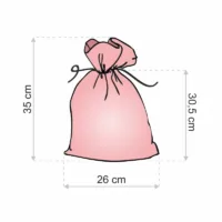 Sac de jute 26 x 35 cm - rouge Sacs en jute