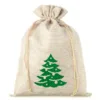Sac de jute 30 x 40 cm - arbre de Noël Sac de Noël
