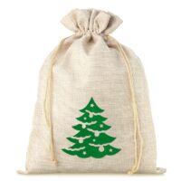 Sac de jute 30 x 40 cm - arbre de Noël Sac de Noël