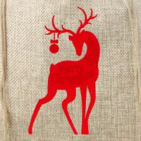 Sac de jute 30 x 40 cm - Noël - le cerf Tous les produits
