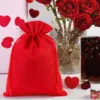 Sac de jute 30 x 40 cm - rouge Grands sacs 30x40 cm