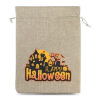 Sac de jute Halloween 1, 30 x 40 cm - naturelle Sacs en jute