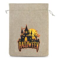 Sac de jute Halloween 2, 30 x 40 cm - naturelle Sacs en jute