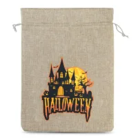 Sac de jute Halloween 2, 40 x 55 cm - naturelle Grands sacs 40x55 cm