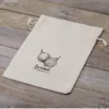 Sac en lin imité 30 x 40 cm avec l'impression - pour les oignons (DE) Sachets à fermeture facile et rapide