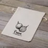 Sac en lin imité  30 x 40 cm avec l'impression - pour les oignons (EN) Jardin et plantes d’inérieur