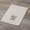 Sac en lin imité 30 x 40 cm avec l'impression - pour les oignons (PL) Sachets à fermeture facile et rapide