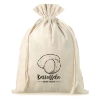 Sac en lin imité 35 x 50 cm avec l'impression - pour pommes de terre (DE) Grands sacs 35x50 cm