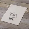 Sac en lin imité 22 x 30 cm avec l'impression - pour champignons Grands sacs