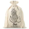 Sac en lin imité 30 x 40 cm avec l'impression - fruit (DE) Courses et stockage dans la cuisine