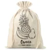 Sac en lin imité 30 x 40 cm avec l'impression - fruit (PL) Courses et stockage dans la cuisine