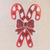 Sac en lin imité 30 x 40 cm avec l'impression - la sucette Sac de lin
