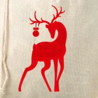 Sac en lin imité 30 x 40 cm avec l'impression - le cerf Tous les produits