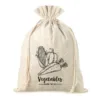 Sac en lin imité 30 x 40 cm avec l'impression - pour les légumes (EN) Courses et stockage dans la cuisine