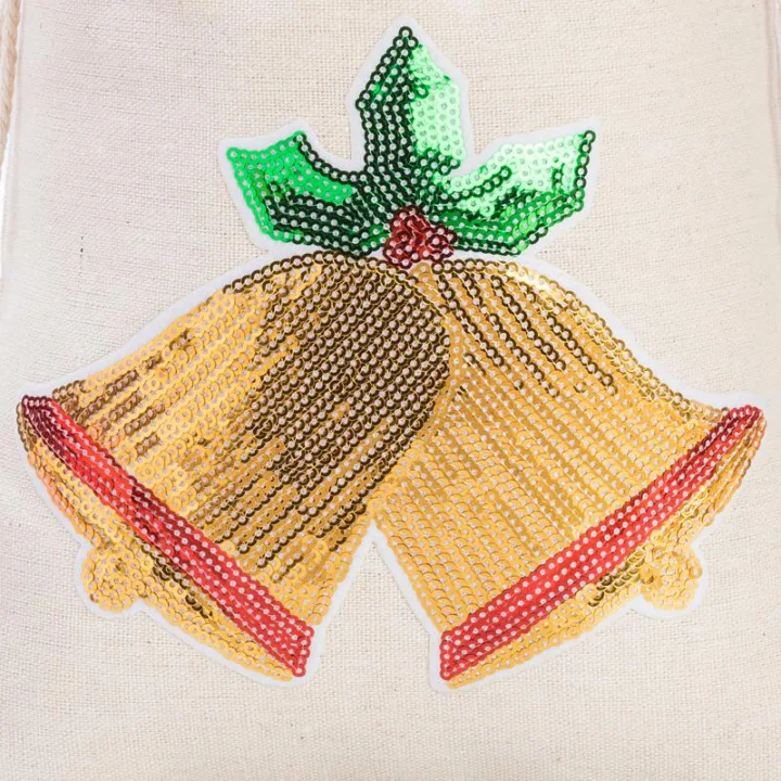 Sac en lin imité 30 x 40 cm - Noël Sacs en lin