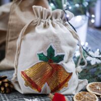 Sac en lin imité 30 x 40 cm - Noël Utilisation