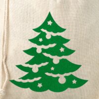 Sac en lin imité 30 x 40 cm - Noël Grands sacs 30x40 cm