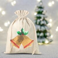Sac en lin imité 30 x 40 cm - Noël Cosmétiques