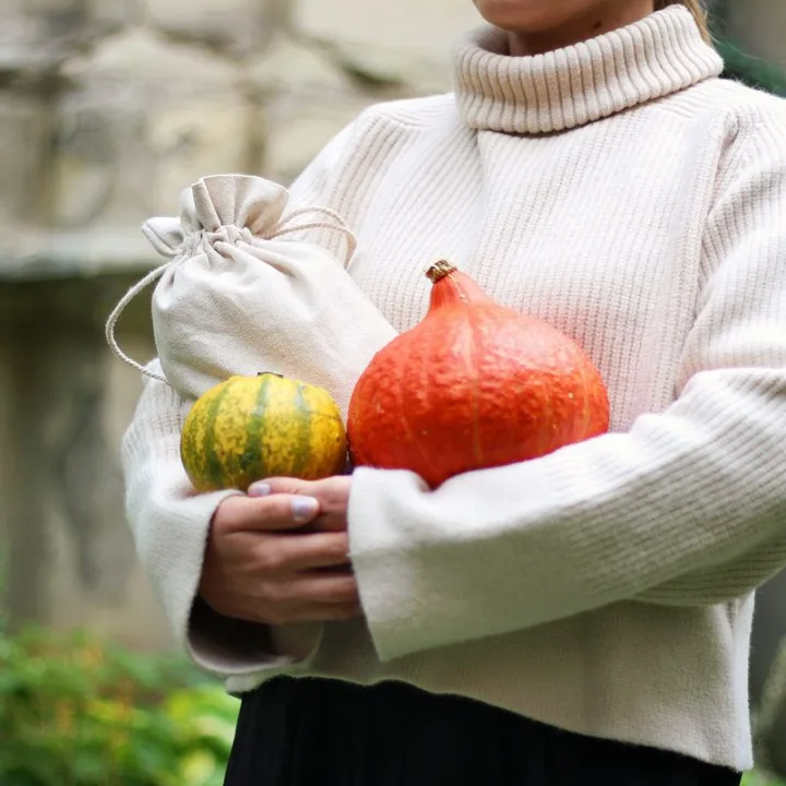 Sac en lin imité 40 x 55 cm - naturelle Pour enfants