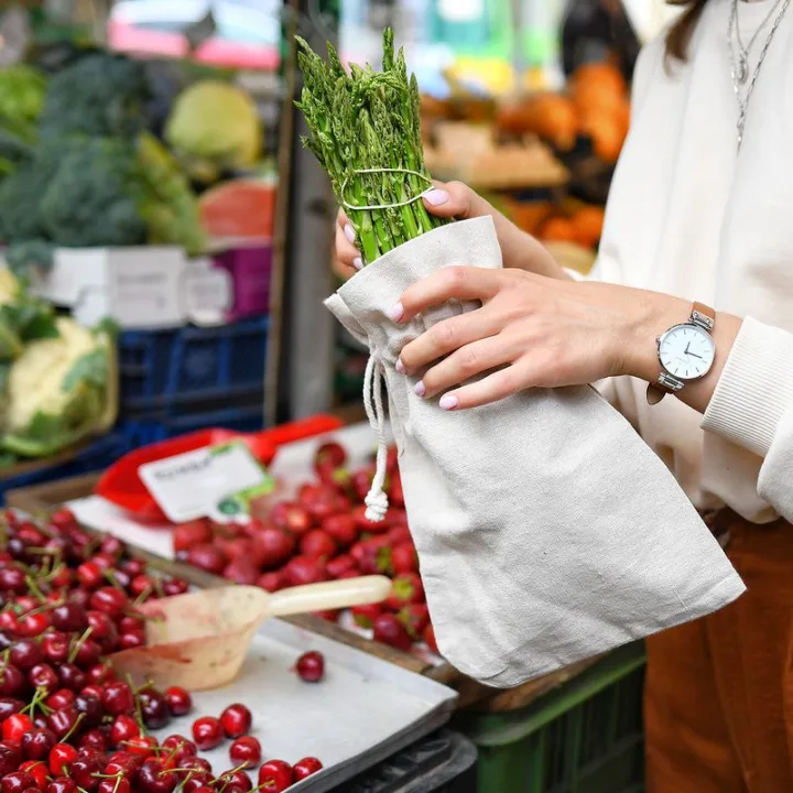 Sac en lin imité 45 x 60 cm - naturelle Pour enfants