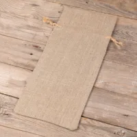 Sac en lin naturel 16 x 37 cm Sacs naturels foncés