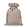 Sac en lin naturel 30 x 40 cm Sacs à fermeture facile et rapide