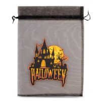 Sac en organza Halloween 2, 40 x 55 cm - noir Grands sacs 40x55 cm