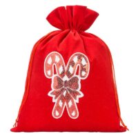 Sac en velours 26 x 35 cm - Noël - la sucette Sacs en velours