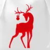 Sac de satin 26 x 35 cm - Noël - le cerf Sacs de satin
