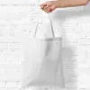 Sac en coton 38 x 42 cm avec des anses longues - blanc Sacs en coton