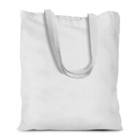 Sac en coton 38 x 42 cm avec des anses longues - blanc Sacs blancs