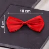 Nœuds en tissu 10 x 5 cm - rouges Cosmétiques