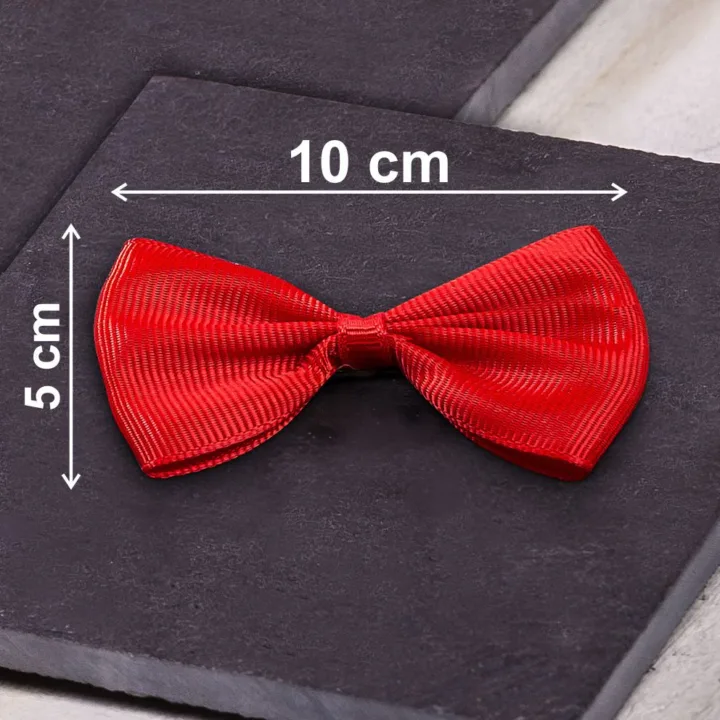 Nœuds en tissu 10 x 5 cm - rouges Cosmétiques