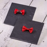 Nœuds en tissu 4 x 2 cm - rouges Tous les produits