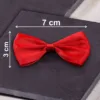 Nœuds en tissu 7 x 3 cm - rouges Cosmétiques