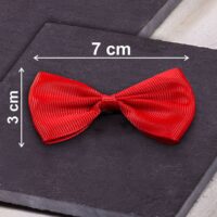 Nœuds en tissu 7 x 3 cm - rouges Cosmétiques