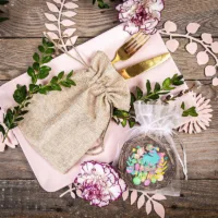 Sachets en organza 13 x 18 cm avec imprimé Sac avec impression