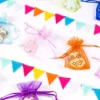 Sachets en organza 7 x 9 cm - mix de couleurs du printemps Sacs en organza