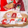 Étiquettes pour cadeaux  - mélange de motifs. Woreczki z organzy