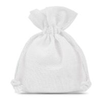 Pochettes en coton 10 x 13 cm - blanc Petits sachets 10x13 cm